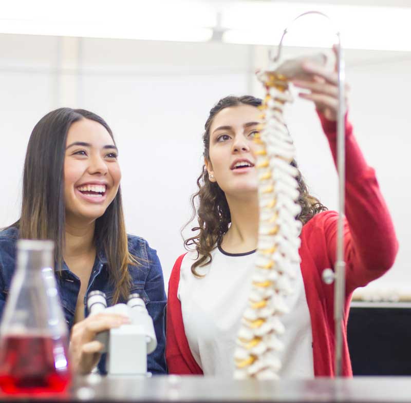 teens studing health science